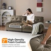 image:imageVINGLI Cloud Couch 80 Loveseat 224 Deep Seat Suede Upholstery Cozy Comfy Couches for Living Room Modern Love Seat Sofa Pillow Armrest BrownBrown