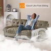 image:imageVINGLI Cloud Couch 80 Loveseat 224 Deep Seat Suede Upholstery Cozy Comfy Couches for Living Room Modern Love Seat Sofa Pillow Armrest BrownBrown