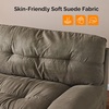 image:imageVINGLI Cloud Couch 80 Loveseat 224 Deep Seat Suede Upholstery Cozy Comfy Couches for Living Room Modern Love Seat Sofa Pillow Armrest BrownBrown