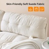image:imageVINGLI Cloud Couch 80 Loveseat 224 Deep Seat Suede Upholstery Cozy Comfy Couches for Living Room Modern Love Seat Sofa Pillow Armrest BrownWhite