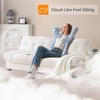 image:imageVINGLI Cloud Couch 80 Loveseat 224 Deep Seat Suede Upholstery Cozy Comfy Couches for Living Room Modern Love Seat Sofa Pillow Armrest BrownWhite