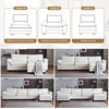 image:imageVINGLI Convertible Modular Sectional Sofa for Living Room with Deep Seat amp Movable 2Layer Ottoman Oversized LShape Cloud Sofa with Chaise amp Armrests Loveseat for Small Spaces Chenille BlackChenillecream