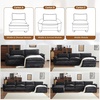 image:imageVINGLI Convertible Modular Sectional Sofa for Living Room with Deep Seat amp Movable 2Layer Ottoman Oversized LShape Cloud Sofa with Chaise amp Armrests Loveseat for Small Spaces Chenille BlackChenilleblack
