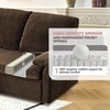 image:imageVINGLI Convertible Sofa Bed Couches for Living Room Sleeper Sofa with Pull Out Couch Bed CloudLike Plush Fleece LShape Sectional Couch with Storage Chaise USB Charging Side Pockets Dark Brown