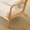 image:imageVINGLI Cozy Living Room Chairs Linen Pink Accent Chairs Set of 2 Wood Lounge Chairs for Bedroom Comfy Mid Century Modern Armchair Upholstered Reading Side Chairs for AdultsCoarse Linenbeige