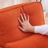 image:imageVINGLI Cozy Living Room Chairs Linen Pink Accent Chairs Set of 2 Wood Lounge Chairs for Bedroom Comfy Mid Century Modern Armchair Upholstered Reading Side Chairs for AdultsLinenburnt Orange