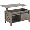 image:imageVINGLI Farmhouse Lift Top Coffee Table Coffee Tables for Living Room with Storage ShelfHidden Compartment Mesa De Centro para Sala Rustic BrownGrey