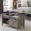 image:imageVINGLI Farmhouse Lift Top Coffee Table Coffee Tables for Living Room with Storage ShelfHidden Compartment Mesa De Centro para Sala Rustic BrownGrey