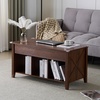 image:imageVINGLI Farmhouse Lift Top Coffee Table Coffee Tables for Living Room with Storage ShelfHidden Compartment Mesa De Centro para Sala Rustic BrownRustic Brown