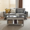 image:imageVINGLI Farmhouse Lift Top Coffee Table Coffee Tables for Living Room with Storage ShelfHidden Compartment Mesa De Centro para Sala Rustic BrownWhite Charcoal