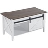 image:imageVINGLI Farmhouse Lift Top Coffee Table Coffee Tables for Living Room with Storage ShelfHidden Compartment Mesa De Centro para Sala Rustic BrownWhite Oak