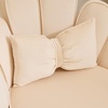 image:imageVINGLI Fluffy Girls Vanity Chair with Back amp PillowCute Small Cozy Desk Chair No WheelsComfy Makeup Ch with Ajustable Gold Legsfor BedroomLiving RoomSmall SpacePinkBeigevelvet