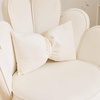 image:imageVINGLI Fluffy Girls Vanity Chair with Back amp PillowCute Small Cozy Desk Chair No WheelsComfy Makeup Ch with Ajustable Gold Legsfor BedroomLiving RoomSmall SpacePinkWhitevelvet