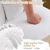 image:imageVINGLI Fluffy Girls Vanity Chair with Back amp PillowCute Small Cozy Desk Chair No WheelsComfy Makeup Ch with Ajustable Gold Legsfor BedroomLiving RoomSmall SpacePinkWhiteplush