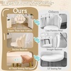image:imageVINGLI Fluffy Girls Vanity Chair with Back amp PillowCute Small Cozy Desk Chair No WheelsComfy Makeup Ch with Ajustable Gold Legsfor BedroomLiving RoomSmall SpacePinkBeigevelvet