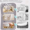 image:imageVINGLI Fluffy Girls Vanity Chair with Back amp PillowCute Small Cozy Desk Chair No WheelsComfy Makeup Ch with Ajustable Gold Legsfor BedroomLiving RoomSmall SpacePinkGreyvelvet