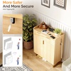 image:imageVINGLI Fluted Shoe Cabinet with Drawer and Doors Wooden Entryway Shoe Storage Cabinet with Adjustable Shelves Modern Tall Shoe Organizer with Gold Metal Legs for Hallway Living Room Bedroom OakNatural Oak
