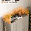image:imageVINGLI Fluted Shoe Cabinet with Drawer and Doors Wooden Entryway Shoe Storage Cabinet with Adjustable Shelves Modern Tall Shoe Organizer with Gold Metal Legs for Hallway Living Room Bedroom OakGrey Oak