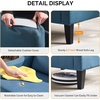 image:imageVINGLI Linen Fabric Accent Chairs Set of 2 Grey Modern Upholstered Armchair Comfy Sofa Chair Living Room Bedroom Furniture for ApartmentNavy Blue