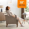 image:imageVINGLI MidCentury Accent Chairs Light Brown Upholstered Armchair Comfy Sofa Chair Reading Chair High Back Living Room Bedroom Furniture for Apartment
