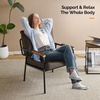 image:imageVINGLI MidCentury Modern Accent Armchiar for Small Space Small Comfy Upholstered Leisure Reading Chair with Wood Armrest for Bedroom Living Room Waiting Room Linen GreyLinen Expresso