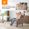 image:imageVINGLI MidCentury Modern Accent Chairs Set of 2 Light Brown Upholstered Armchair Comfy Sofa Chairs Reading Chair High Back for Living Room Bedroom Furniture Apartment2