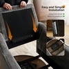 image:imageVINGLI MidCentury Modern Swivel Accent Chairs Set of 2 360Upholstered Armchairs Home Sofa with Track Arms for Living Room Bedroom Reading Room Club Swivel Chairs Chenille GreenChenille Grey