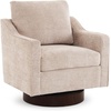 image:imageVINGLI MidCentury Modern Swivel Accent Chairs Set of 2 360Upholstered Armchairs Home Sofa with Track Arms for Living Room Bedroom Reading Room Club Swivel Chairs Chenille GreenChenille Khaki