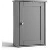 image:imageVINGLI Mirror Medicine Cabinet Wall Mounted Bathroom Storage Organizer Over Toilet with 6 Open Curved Shelves Adjustable Vanity Cupboard with Single Door for Entryway amp Living Room WhiteGrey