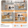 image:imageVINGLI Mirrored TV Stand with Sparkling Diamonds amp LED Lights for TVs Up to 65 Inch Assembled Modern Entertainment Center with Drawer and Shelves for Living Room Silver 57 x 15 x 20Without Fireplace