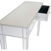 image:imageVINGLI Mirrored Vanity Desk with 2 Drawers Modern ConsoleSofaMakeup Desk for BedroomLiving RoomEntryway Multifunctional Workstation for Kids Teen SilverSilver