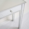 image:imageVINGLI Mirrored Vanity Desk with 2 Drawers Modern ConsoleSofaMakeup Desk for BedroomLiving RoomEntryway Multifunctional Workstation for Kids Teen SilverSilver