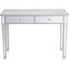 image:imageVINGLI Mirrored Vanity Desk with 2 Drawers Modern ConsoleSofaMakeup Desk for BedroomLiving RoomEntryway Multifunctional Workstation for Kids Teen SilverSilver