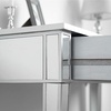 image:imageVINGLI Mirrored Vanity Desk with 2 Drawers Modern ConsoleSofaMakeup Desk for BedroomLiving RoomEntryway Multifunctional Workstation for Kids Teen SilverSilver