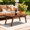 image:imageVINGLI Outdoor Folding Coffee Table Natural Poplar Wood Patio Coffee Table No Assembly Required Ideal for Balcony Porch and Living Room Rectangle NaturalNaturalrectangle