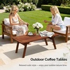 image:imageVINGLI Outdoor Folding Coffee Table Natural Poplar Wood Patio Coffee Table No Assembly Required Ideal for Balcony Porch and Living Room Rectangle NaturalNaturalrectangle