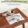 image:imageVINGLI Outdoor Folding Coffee Table Natural Poplar Wood Patio Coffee Table No Assembly Required Ideal for Balcony Porch and Living Room Rectangle NaturalNaturalrectangle