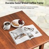 image:imageVINGLI Outdoor Folding Coffee Table Natural Poplar Wood Patio Coffee Table No Assembly Required Ideal for Balcony Porch and Living Room Square Natural