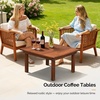 image:imageVINGLI Outdoor Folding Coffee Table Natural Poplar Wood Patio Coffee Table No Assembly Required Ideal for Balcony Porch and Living Room Square Natural