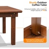 image:imageVINGLI Outdoor Folding Coffee Table Natural Poplar Wood Patio Coffee Table No Assembly Required Ideal for Balcony Porch and Living Room Square Natural