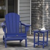 image:imageVINGLI Outdoor Patio Side Table Poly Lumber Weather Resistant Adirondack Side Table End Tables for Outdoor Indoor Living Room Bedroom Patio and GardenGreyNavy Blue