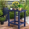 image:imageVINGLI Outdoor Patio Side Table Poly Lumber Weather Resistant Adirondack Side Table End Tables for Outdoor Indoor Living Room Bedroom Patio and GardenGreyNavy Blue