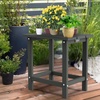 image:imageVINGLI Outdoor Patio Side Table Poly Lumber Weather Resistant Adirondack Side Table End Tables for Outdoor Indoor Living Room Bedroom Patio and GardenGreyGrey