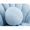 image:imageVINGLI ShellShaped Teddy Fleece Accent Vanity Chair with BackComfy Blue and Gold Desk Chair No WheelsCute Small Pearl Deco PillowGift for GirlsWomenfor MakeupOfficeDiningNailSewingBedroomBlue