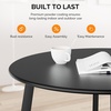 image:imageVINGLI Small Steel Outdoor Patio Coffee Table Weather Resistant Metal Outdoor Large Side Table for Patio Balcony Porch and Living Room Rectangle Black RectangleRound