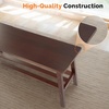 image:imageVINGLI Solid Wood Dining Bench 39 Wooden Bench for Entryway Bedroom Kitchen amp Living Room with Shoe Rack Storage WalnutWalnut
