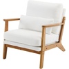 image:imageVINGLI Solid Wood Wide Armrests Accent Chair Set of 2Upholstered Mid Century Modern Chair with PillowFarmhouse Arm Chair Comfy Reading ChairChairs Living RoomBedroomGuest RoomTeddy FleeceKhakiWhite