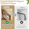image:imageVINGLI Solid Wood Wide Armrests Accent Chair Set of 2Upholstered Mid Century Modern Chair with PillowFarmhouse Arm Chair Comfy Reading ChairChairs Living RoomBedroomGuest RoomTeddy FleeceKhakiBeige