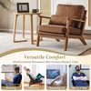 image:imageVINGLI Solid Wood Wide Armrests Accent Chair Set of 2Upholstered Mid Century Modern Chair with PillowFarmhouse Arm Chair Comfy Reading ChairChairs Living RoomBedroomGuest RoomTeddy FleeceKhakiRustic