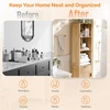 image:imageVINGLI Tall Corner Cabinet with Fluted Doors 68 Walnut Corner Storage Cabinet with Adjustable Shelves Freestanding Wood Corner Bookshelf for Bathroom Living Room amp Kitchen SpaceSavingNatural Oak